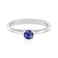 Anello in argento con Zaffiro Blu del Madagascar