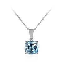 Collana in argento con Topazio Blu Cielo
