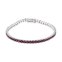 Bracciale in argento con Rodolite