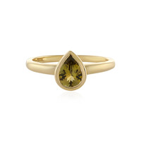 Anello in oro con Tanzanite Gialla (non riscaldata)
