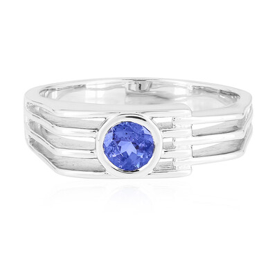 Anello da uomo in argento con Tanzanite