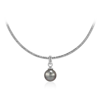 Collana in argento con Perla Tahitiana (TPC)