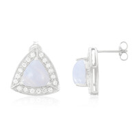 Orecchini in argento con Agata Lace Blu
