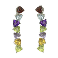Orecchini in argento con Peridoto
