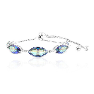 Bracciale in argento con Quarzo Mistico Blu