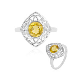 Anello in argento con Fluorite Gialla