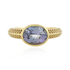 Anello in oro con Tanzanite (non riscaldata)