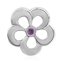 Charm in argento con Zaffiro Rosa