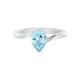 Anello in argento con Topazio Blu Cielo