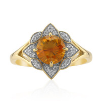 Anello in oro con Sfalerite