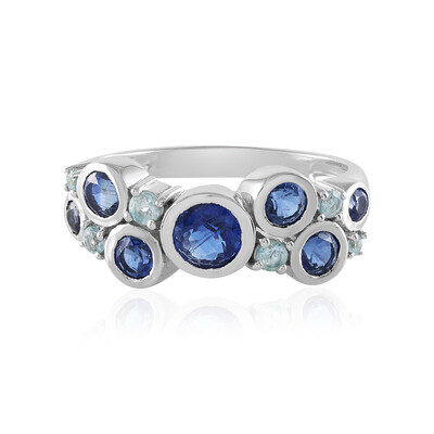 Anello in argento con Cianite del Nepal (KM by Juwelo)