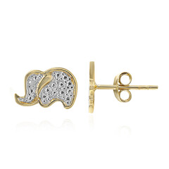 Orecchini in argento con Diamante I3 (I)