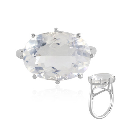 Anello in argento con Quarzo Bianco