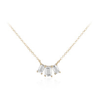 Collana in argento con Topazio Bianco