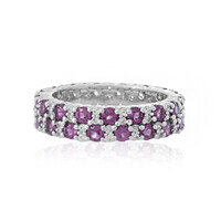 Anello in argento con Rodolite