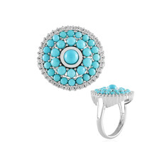Anello in argento con Turchese Sleeping Beauty