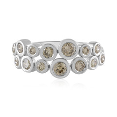 Anello in oro con Diamante Champagne VS1
