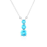 Collana in argento con Topazio Paraiba
