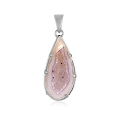 Ciondolo in argento con Drusa di Agata