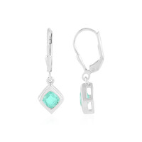 Orecchini in argento con Smeraldo Colombiano