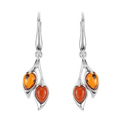 Orecchini in argento con Ambra Baltica (dagen)