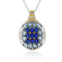 Collana in argento con Acquamarina (Gems en Vogue)