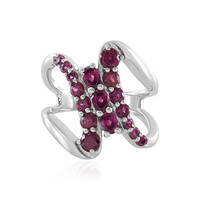 Anello in argento con Rodolite