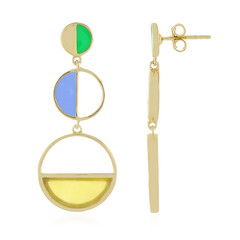 Orecchini in argento con Calcedonio (Juwelo Bauhaus)