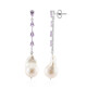Orecchini in argento con Perla d'Acqua Dolce Bianca (TPC)