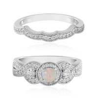 Anello in argento con Opale di Welo