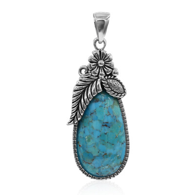 Ciondolo in argento con Turchese Kingman Mohave Blu (Art of Nature)