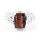 Anello in argento con Occhio di Tigre Rosso