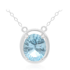 Collana in argento con Topazio Blu Cielo