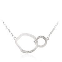 Collana in argento con Diamante I1 (G)
