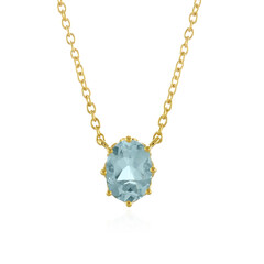 Collana in argento con Topazio Blu Cielo
