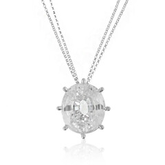 Collana in platino con Zircone Preah Vihear (de Melo)