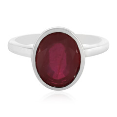 Anello in argento con Rubino del Madagascar