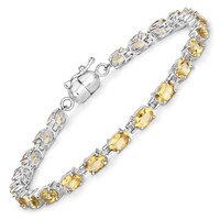 Bracciale in argento con Citrino