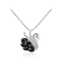 Collana in argento con Spinello Nero