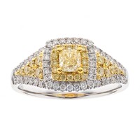Anello in oro con Diamante Giallo SI2 (CIRARI)