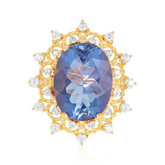 Anello in argento con Fluorite Cangiante
