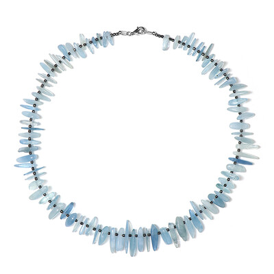 Collana in argento con Ematite Nera (Riya)