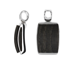 Ciondolo in argento con Quercia Nera