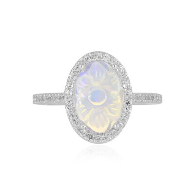 Anello in argento con Opale di Welo