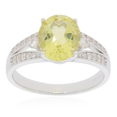 Anello in argento con Quarzo Ouro Verde