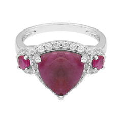 Anello in argento con Rubino