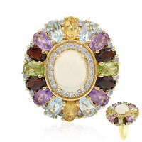 Anello in argento con Opale di Welo