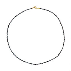 Collana in argento con Ossidiana Fiocco di Neve