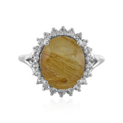 Anello in argento con Quarzo Rutilato