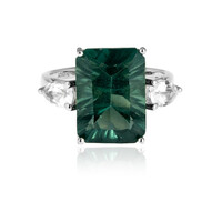 Anello in argento con Fluorite Verde